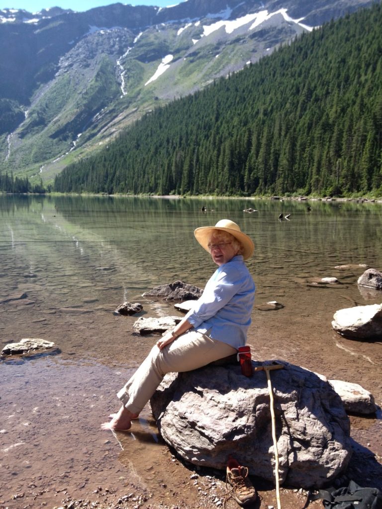 Wills at Avalanche Lake in Glacier Park